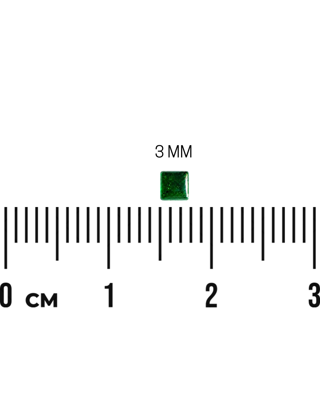 Green Square Stone (2Mm to 12Mm)