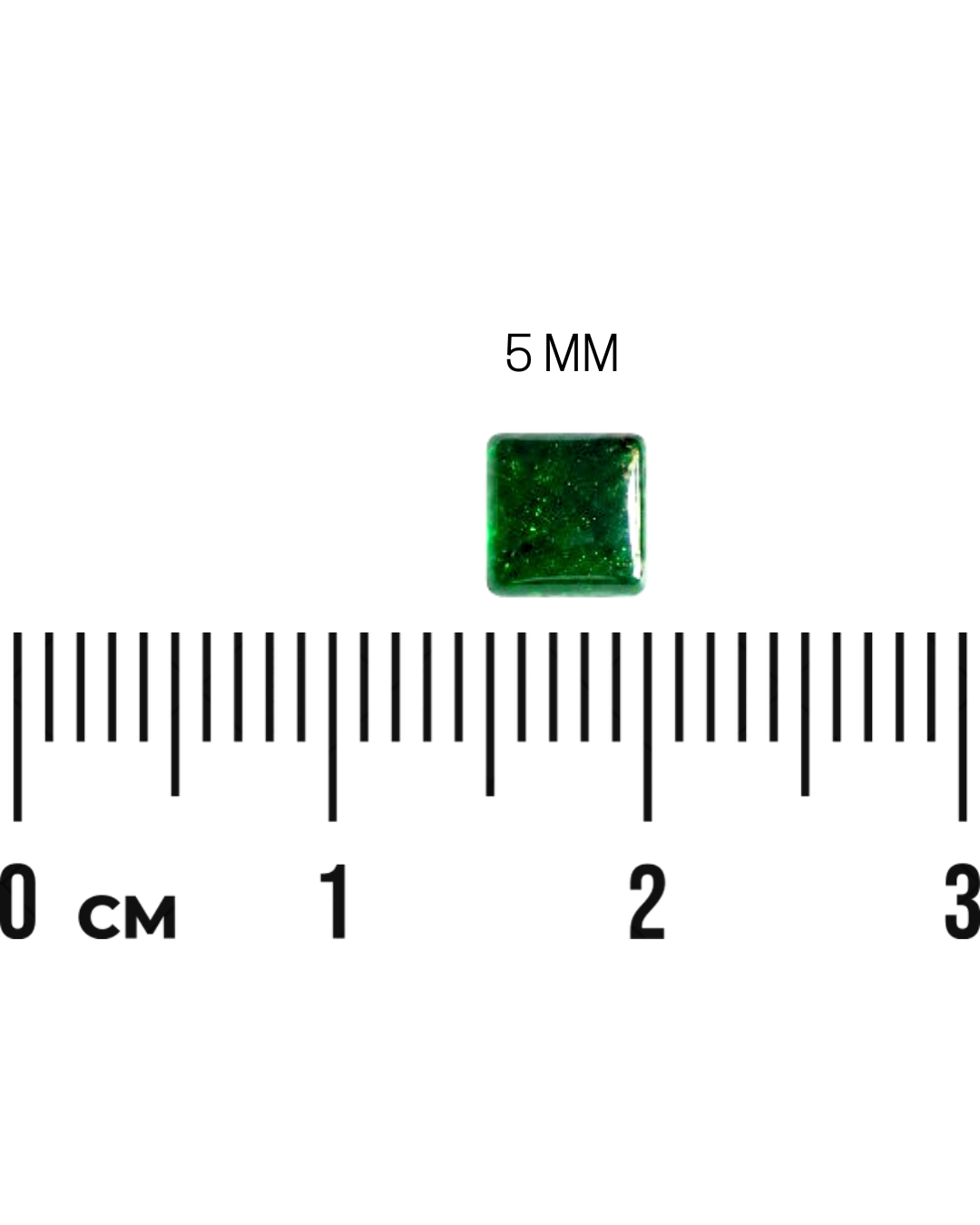Green Square Stone (2Mm to 12Mm)