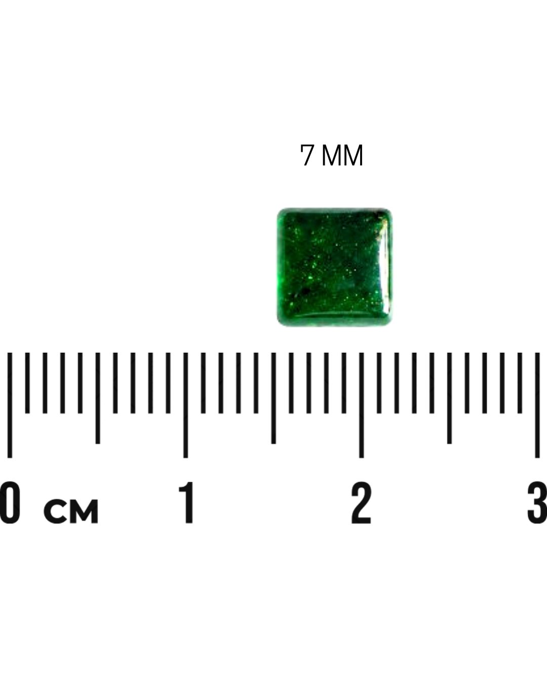 Green Square Stone (2Mm to 12Mm)