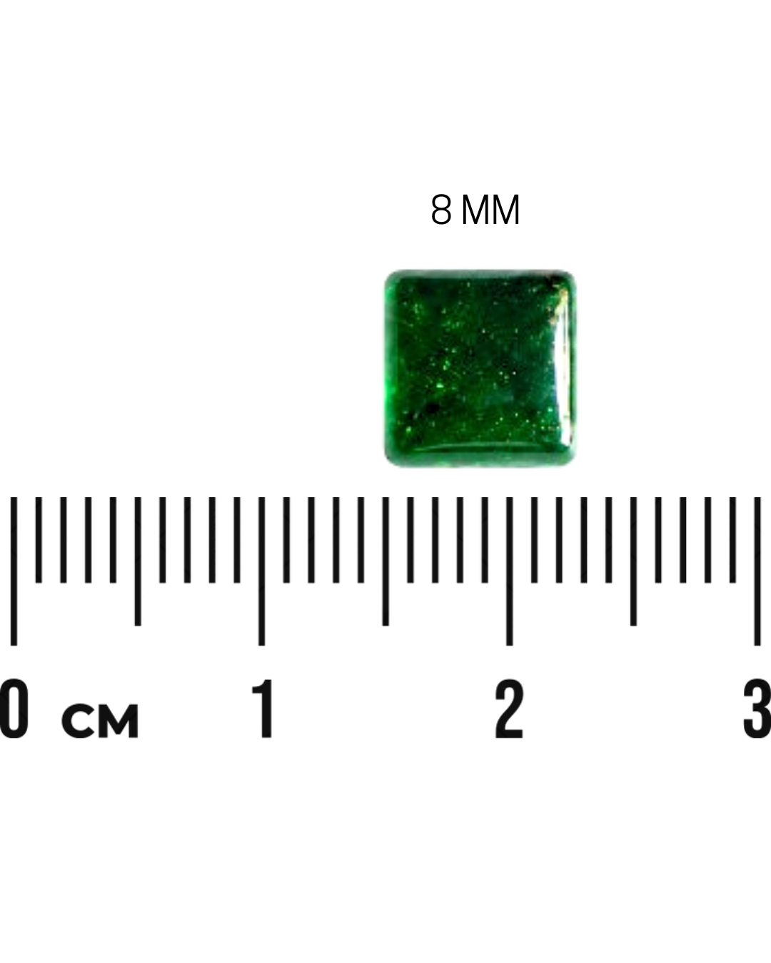 Green Square Stone (2Mm to 12Mm)