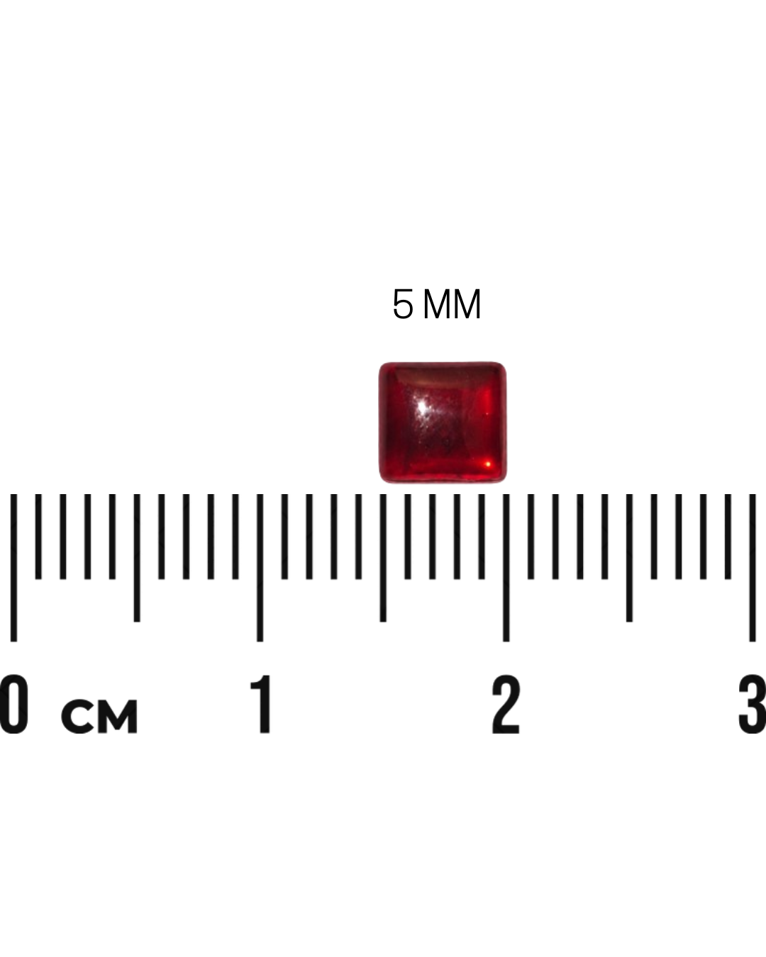 Red Square Stone (2Mm to 12Mm)