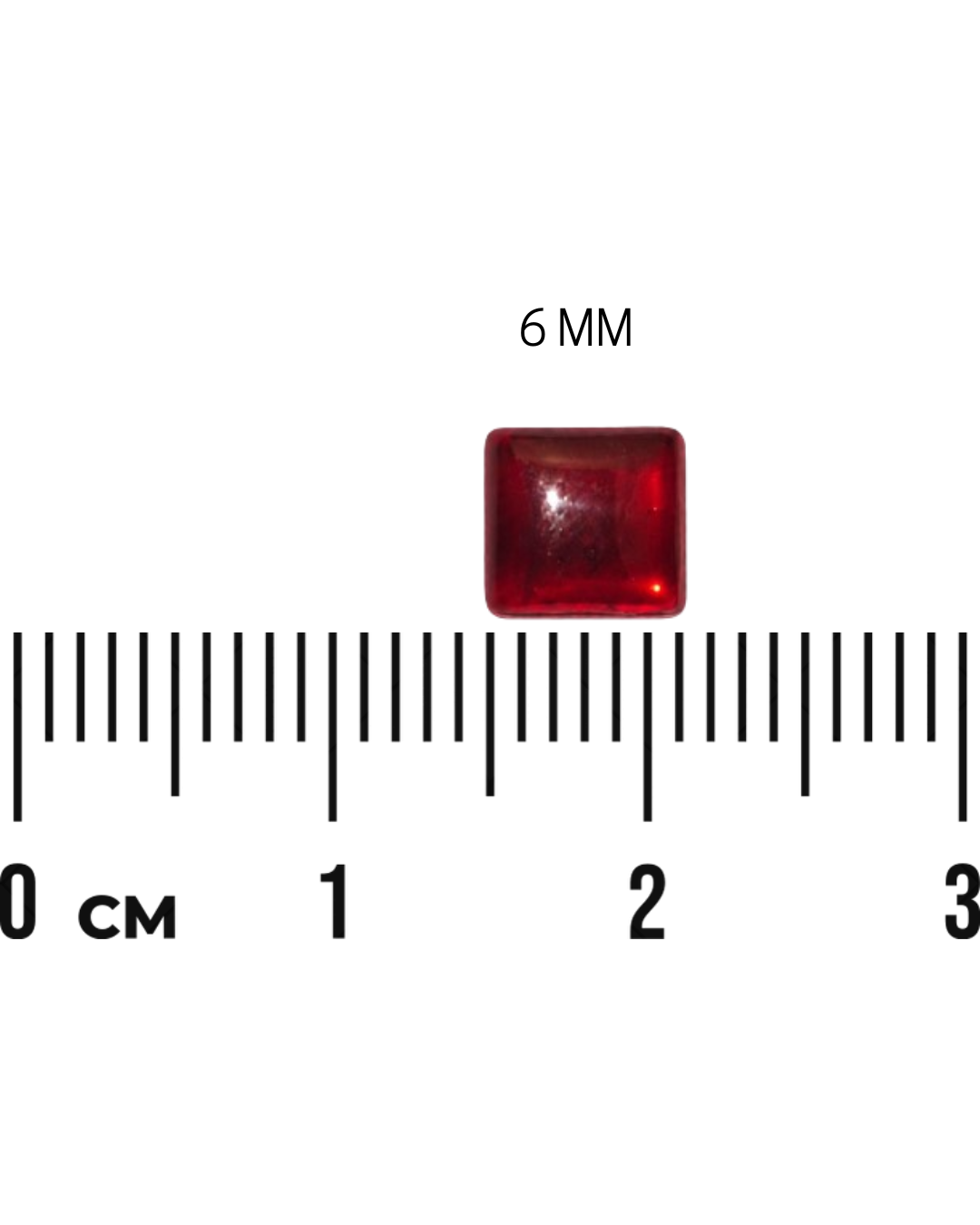 Red Square Stone (2Mm to 12Mm)