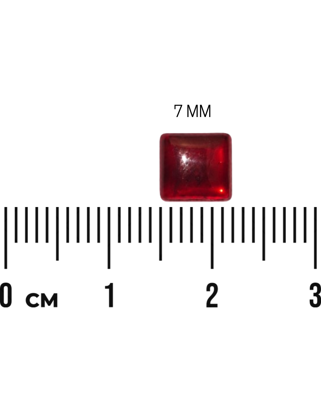 Red Square Stone (2Mm to 12Mm)