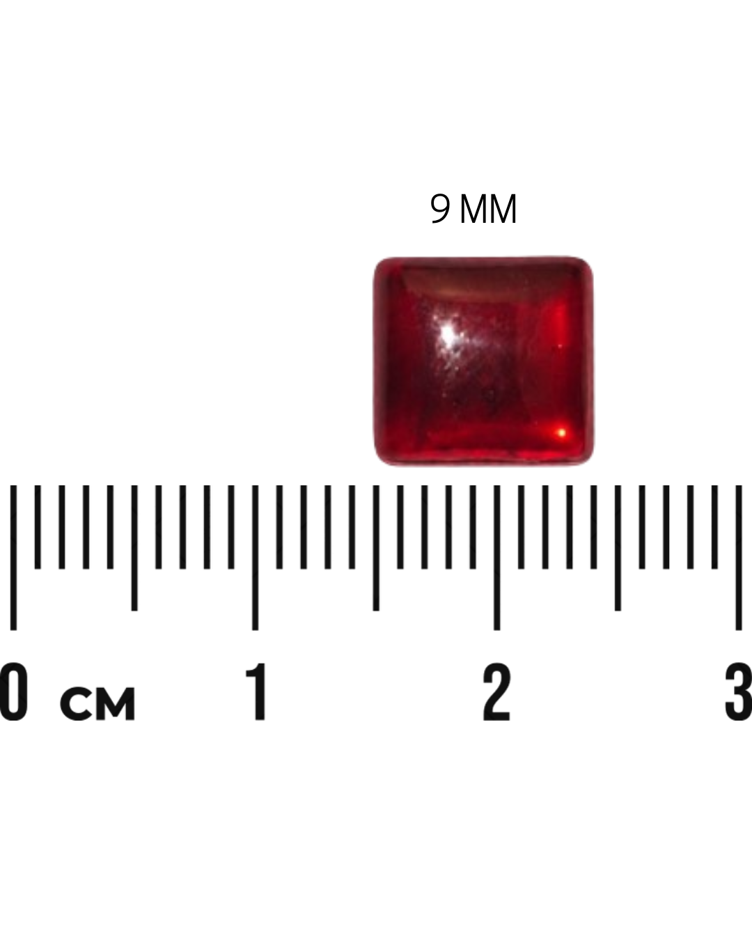 Red Square Stone (2Mm to 12Mm)