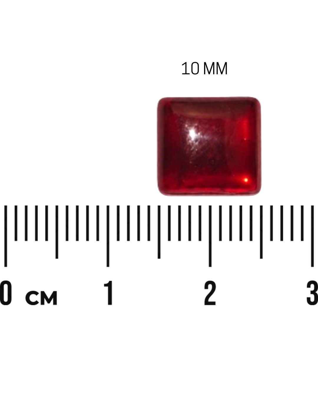 Red Square Stone (2Mm to 12Mm)
