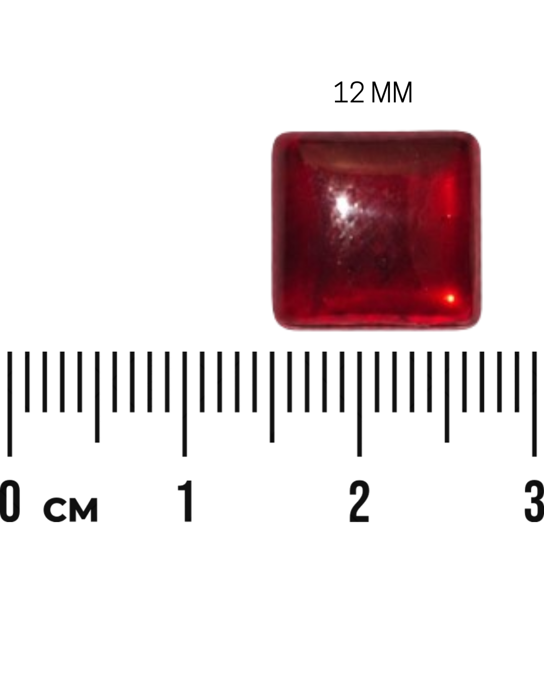 Red Square Stone (2Mm to 12Mm)