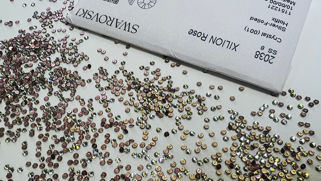 Original Swarowski Crystals – White,Size: SS8