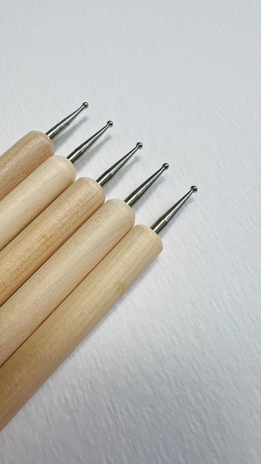 Wooden embossing tool set of 5