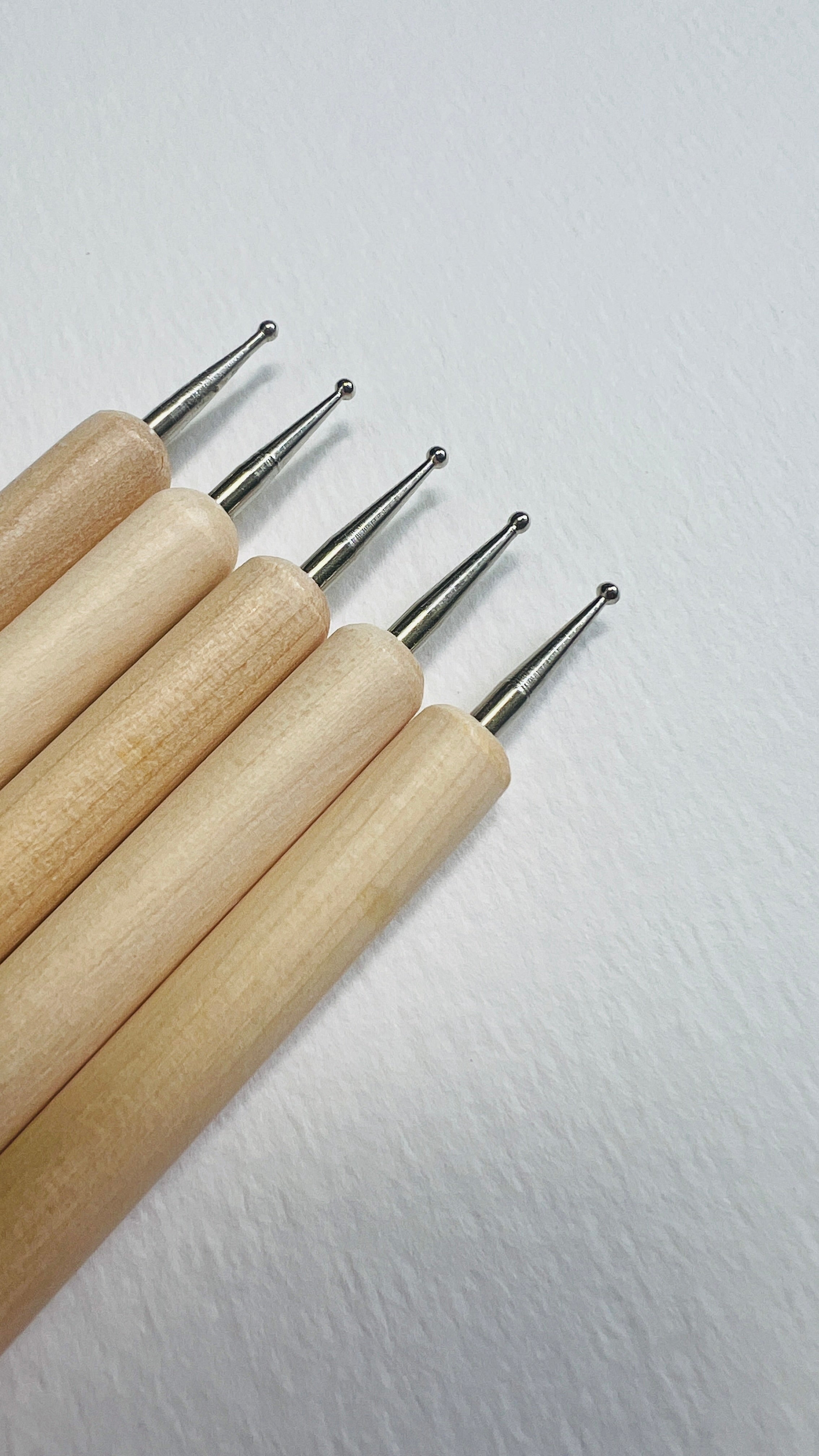 Wooden embossing tool set of 5