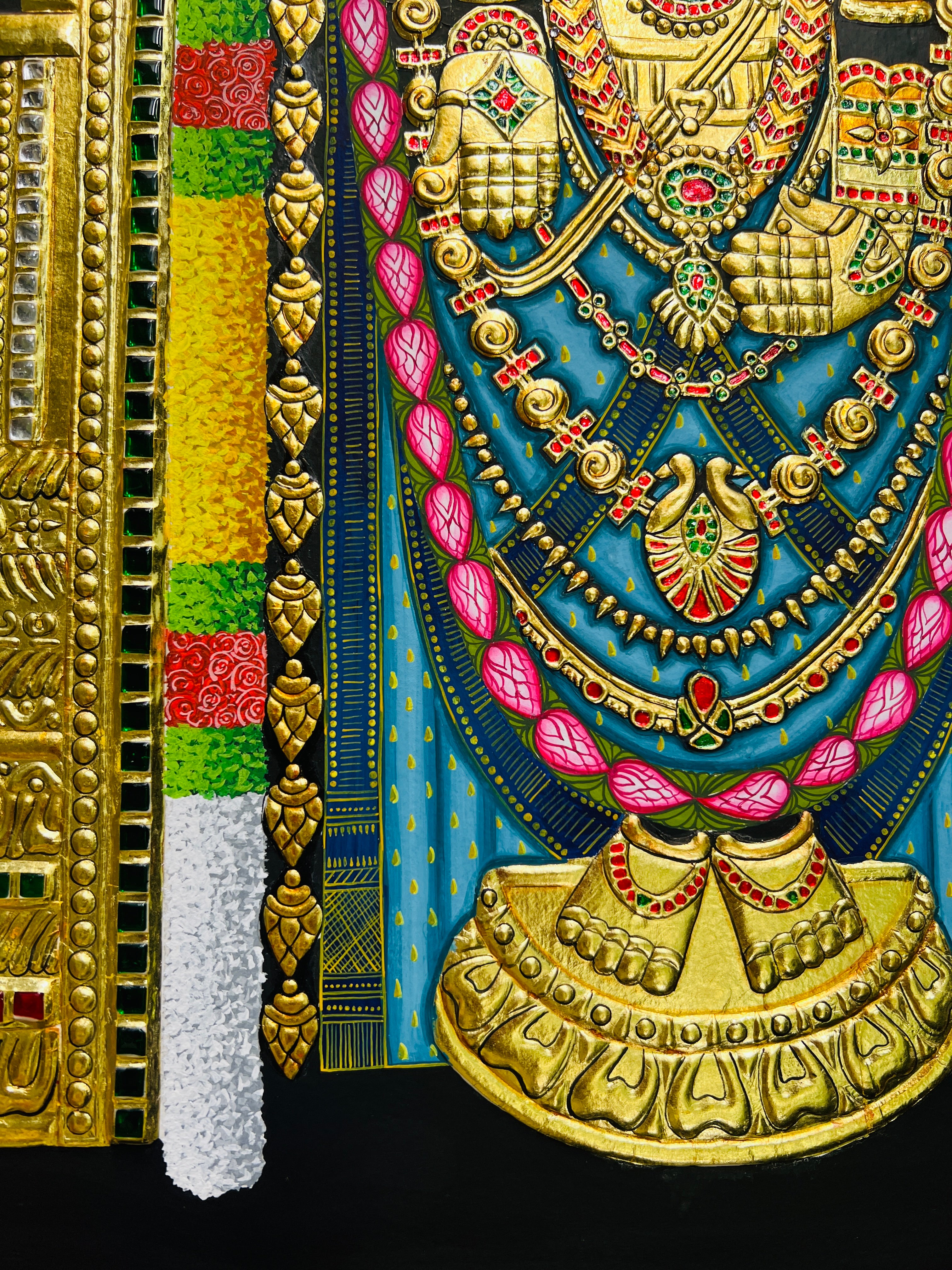 Lord Balaji Tanjore Painting Kit