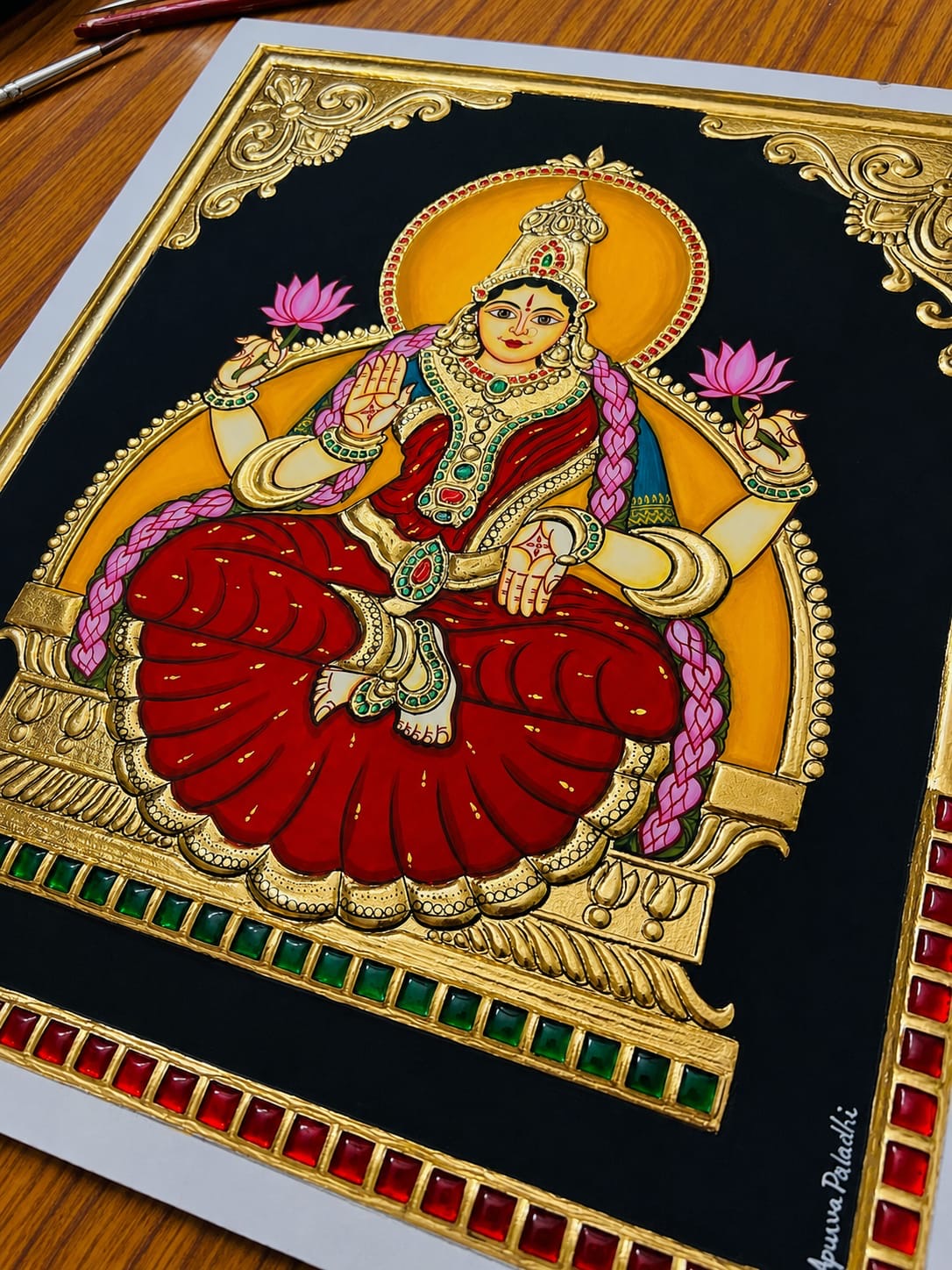 Lakshmi Devi Tanjore Painting Kit