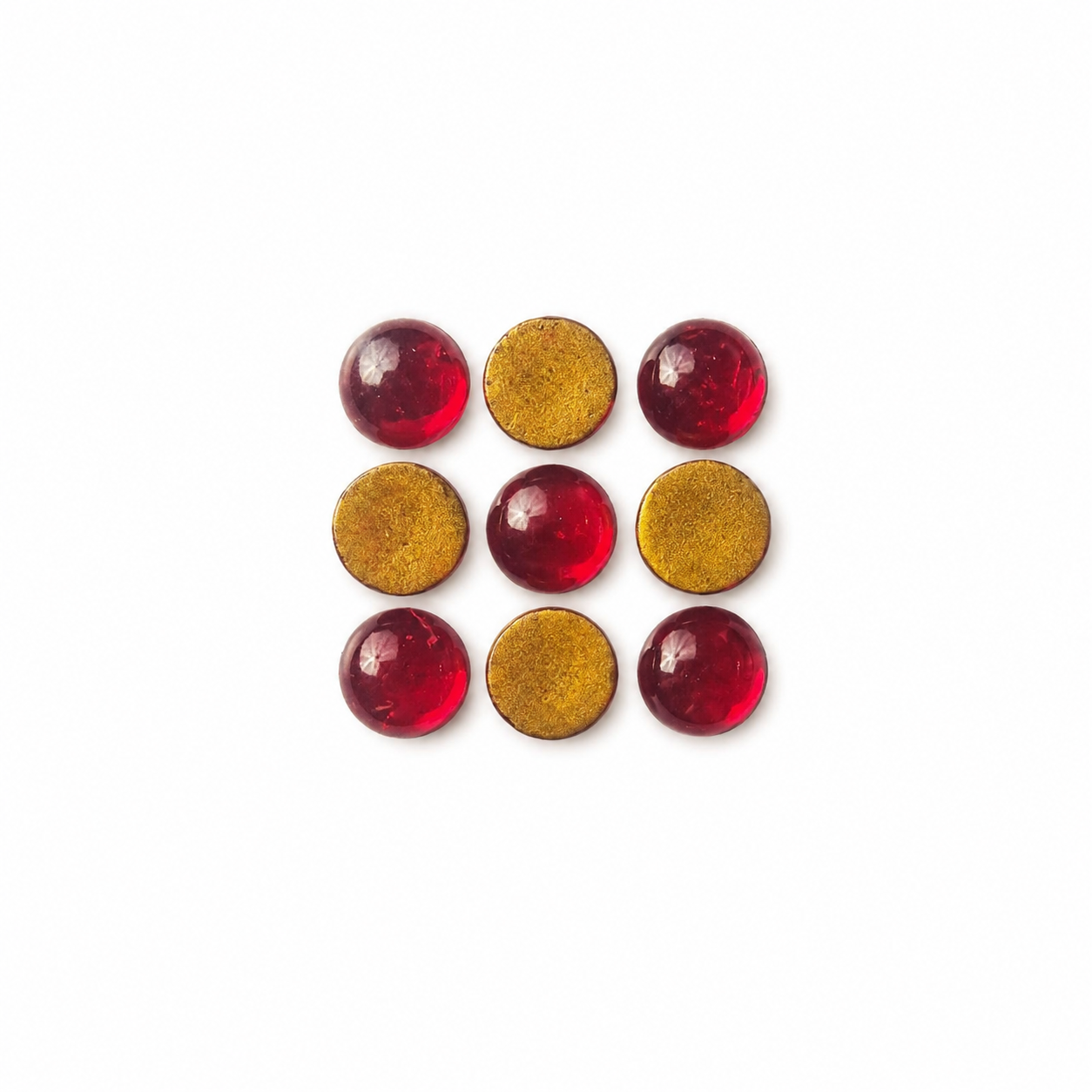 Red Round Stone (2Mm to 12Mm)